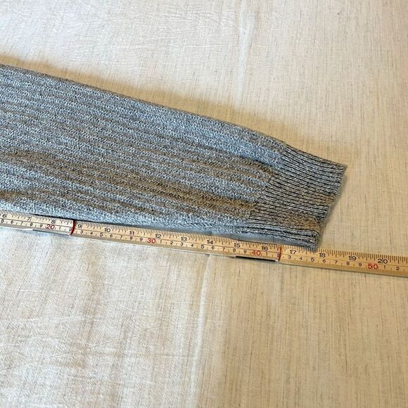 Joseph Abboud Sweater Mens XLarge Grey Wool Acrylic Shawl Collar Button Pullover - Picture 10 of 11